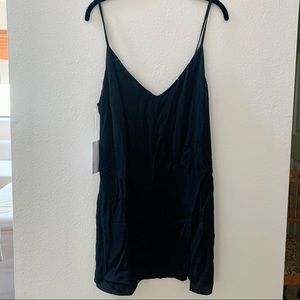 REFORMATION Marlowe (slip) dress, black, size L, NEW